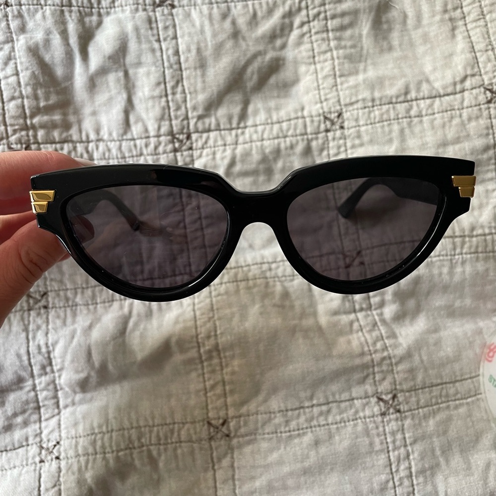 Bottega Veneta Black Cat Eye Sunglasses